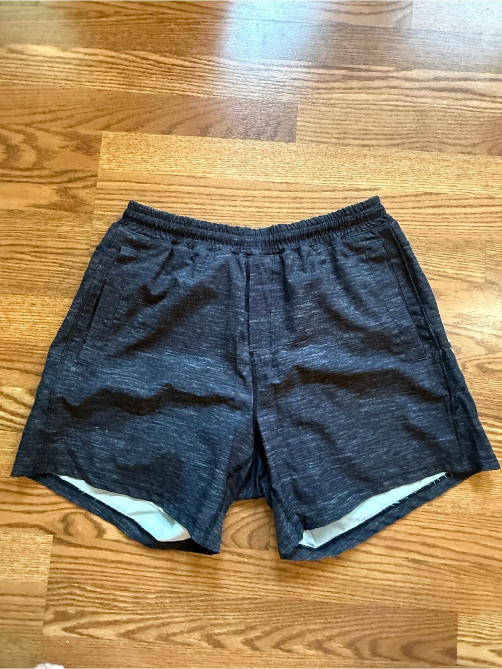 Meriplex Men's Athletic Shorts - Dark Gray Large 5” Lined
